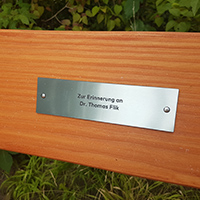 Bank Patenschild Flik